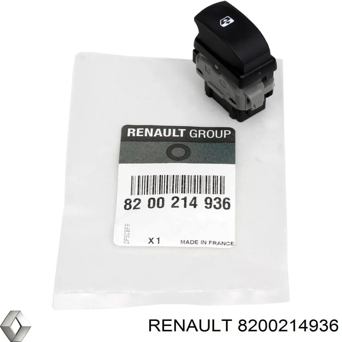 Włącznik przyciskowy podnośnika szyby tylny Renault (RVI) 8200214936 cena, od 23,84 USD