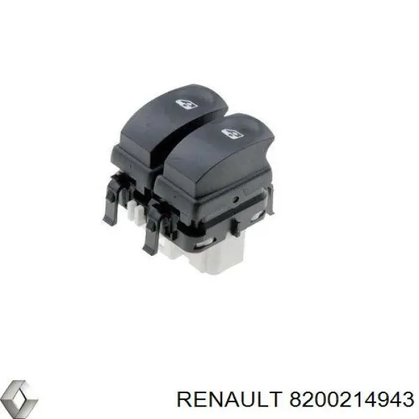 Panel przyciskowy sterowania podnośnikiem szyby przedni lewy Renault (RVI) 8200214943 cena, od 31,62 USD