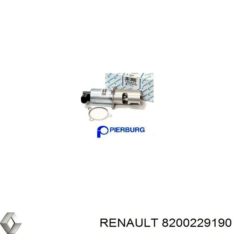 Do koszyka 8200229190 Renault (RVI) Zawór recyrkulacji spalin EGR