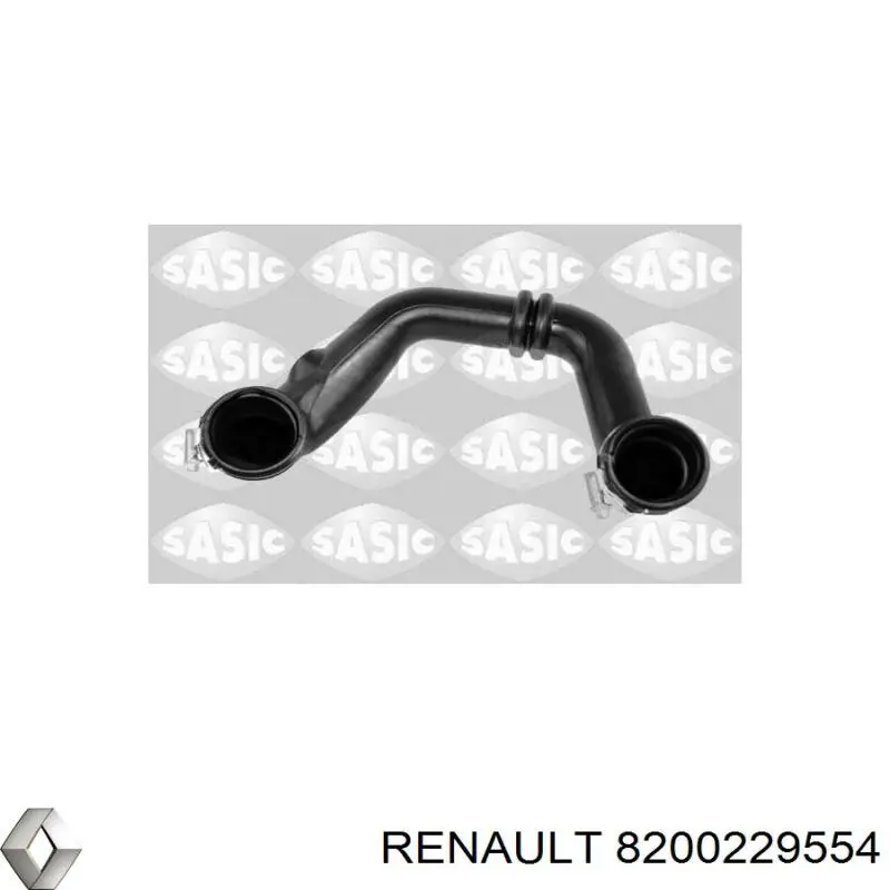 Do koszyka 8200229554 Renault (RVI) Króciec powietrza, wylot z turbiny (doładowanie)