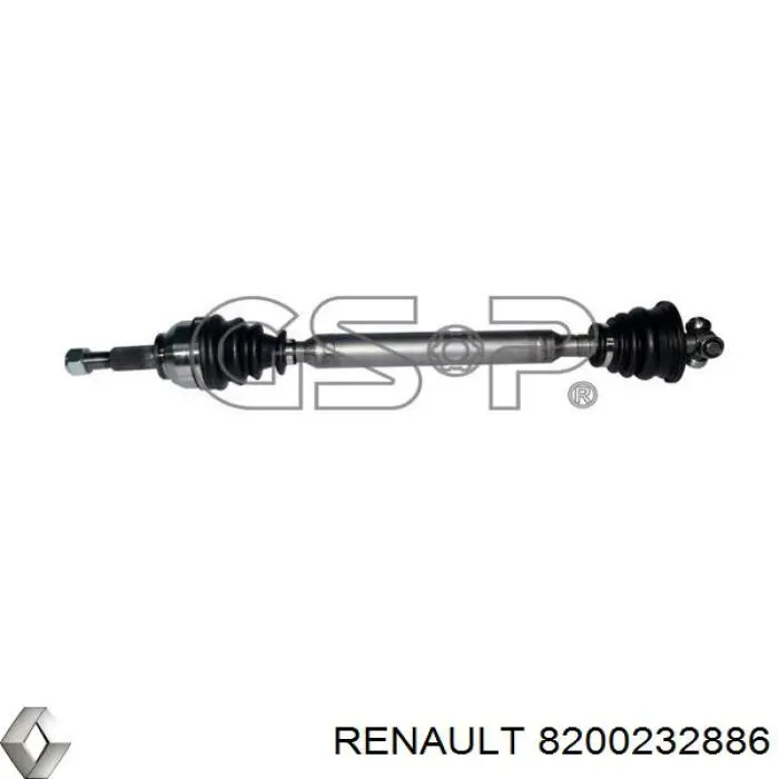 Półoś napędowa przednia lewa Renault (RVI) 8200232886 cena, od 62,99 USD