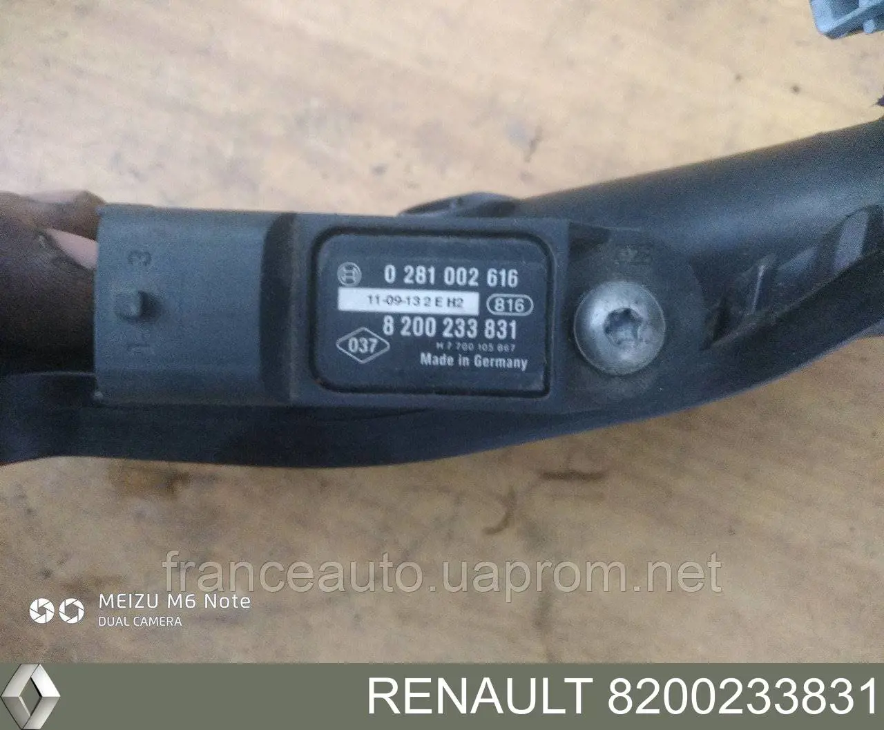 8200233831 Renault (RVI) Czujnik ciśnienia w kolektorze ssącym, MAP