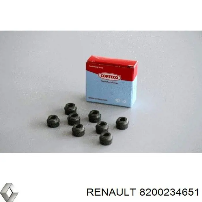Do koszyka 8200234651 Renault (RVI) Uszczelniacz zaworu dolotowego/wylotowego