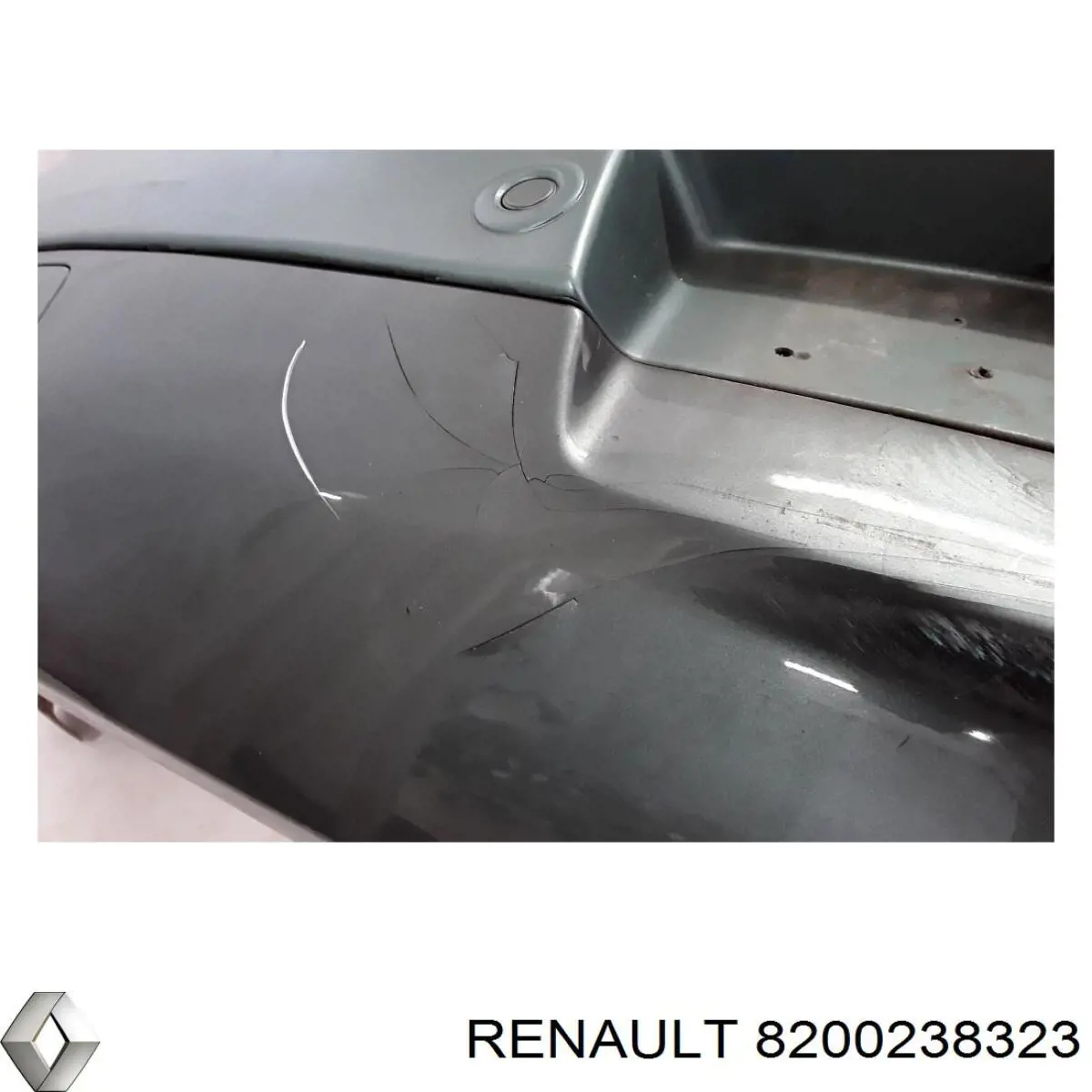 Zderzak tylny 7701476955 Renault (RVI)