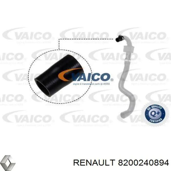 Przewód (króciec) intercoolera Renault (RVI) 8200240894 cena, od 32,12 USD