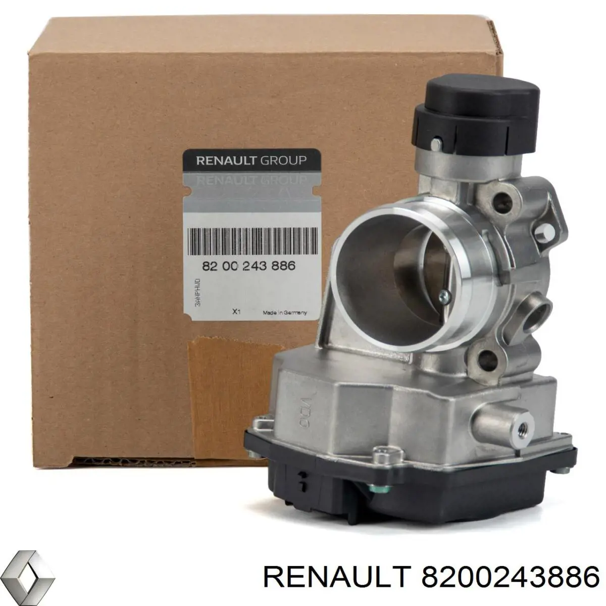 Do koszyka 8200206754 Renault (RVI) Przepustnica, komplet