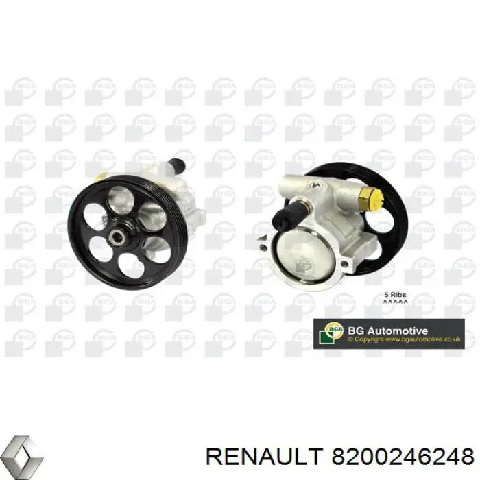 Koło pasowe pompy wspomagania hydraulicznego Renault (RVI) 8200246248 cena, od 47,67 USD