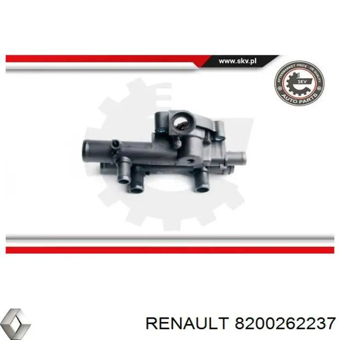 Obudowa termostatu Renault (RVI) 8200262237 cena, od 14,85 USD