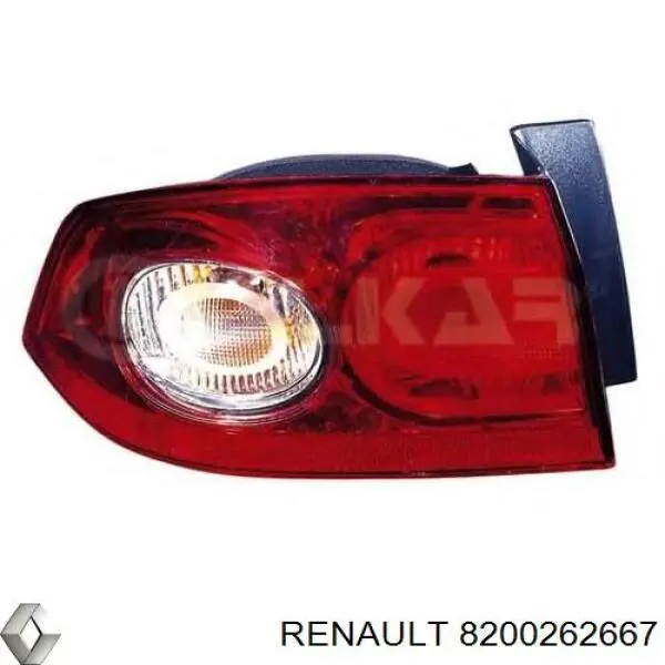 8200262667 Renault (RVI) Lampa zespolona tylna lewa zewnętrzna