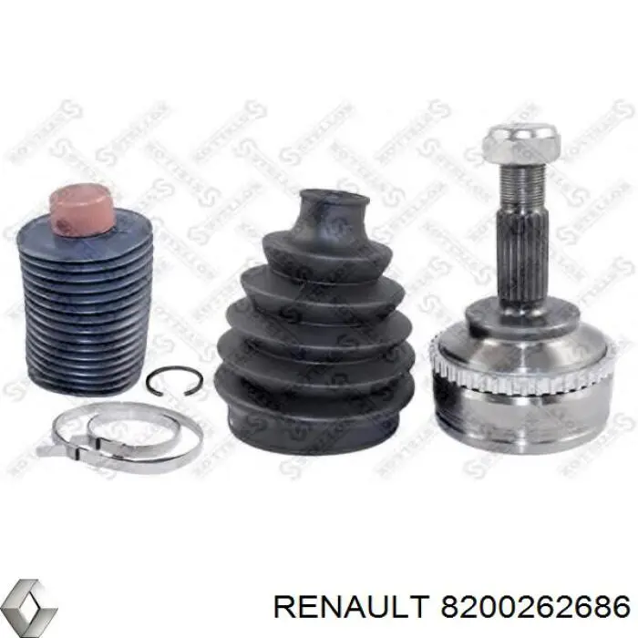 Półoś napędowa przednia prawa Renault (RVI) 8200262686 cena, od 71,51 USD