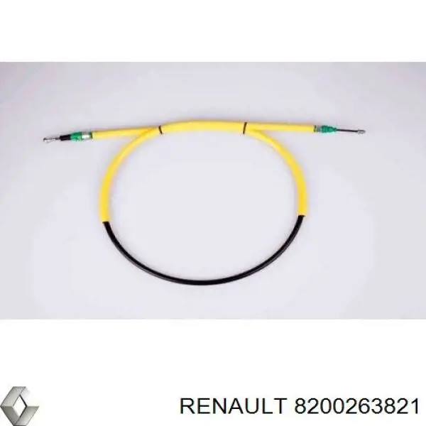 Do koszyka 8200263821 Renault (RVI) Linka hamulca ręcznego tylna prawa