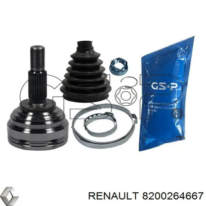 Do koszyka 8200264667 Renault (RVI) Przegub homokinetyczny przedni zewnętrzny