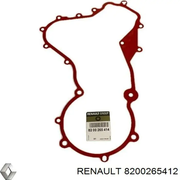 Do koszyka 8200265412 Renault (RVI) Uszczelka pokrywy przedniej silnika