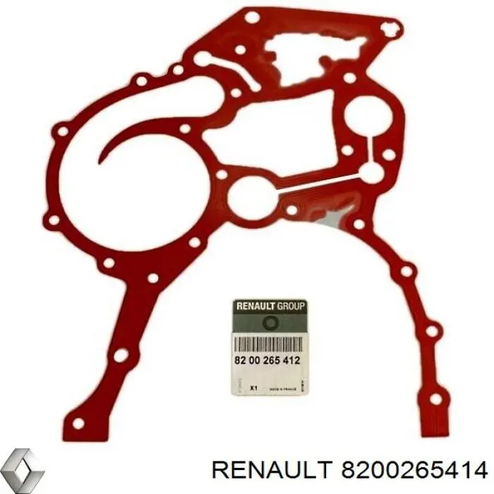 Do koszyka 8200265414 Renault (RVI) Uszczelka pokrywy przedniej silnika