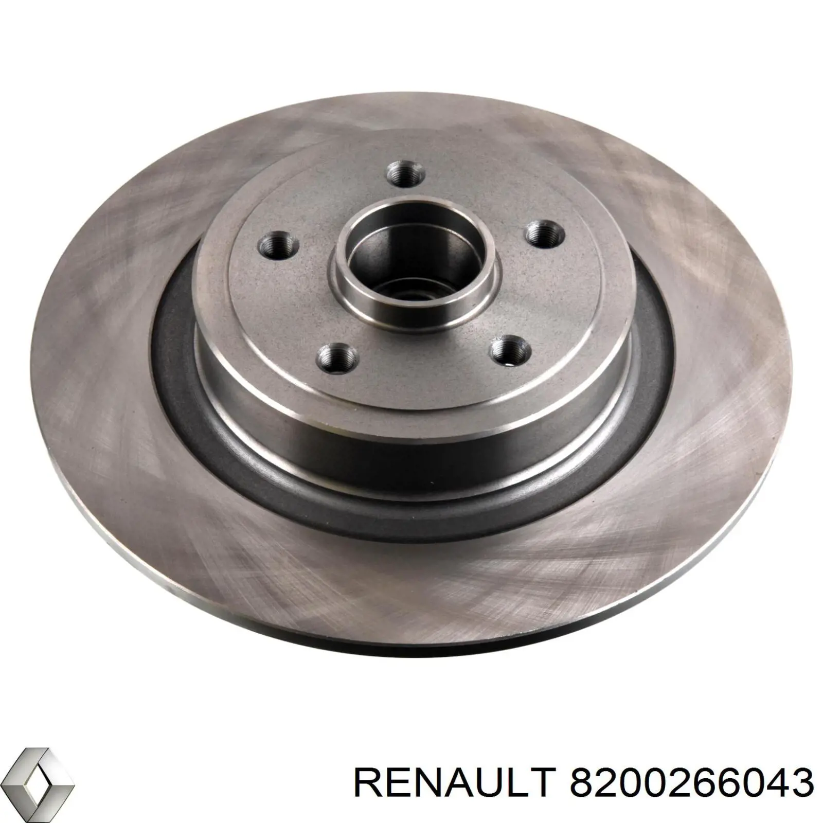 Tarcza hamulcowa tylna 8200266043 Renault (RVI)