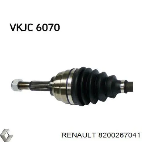 Do koszyka 7711135775 Renault (RVI) Półoś napędowa przednia prawa