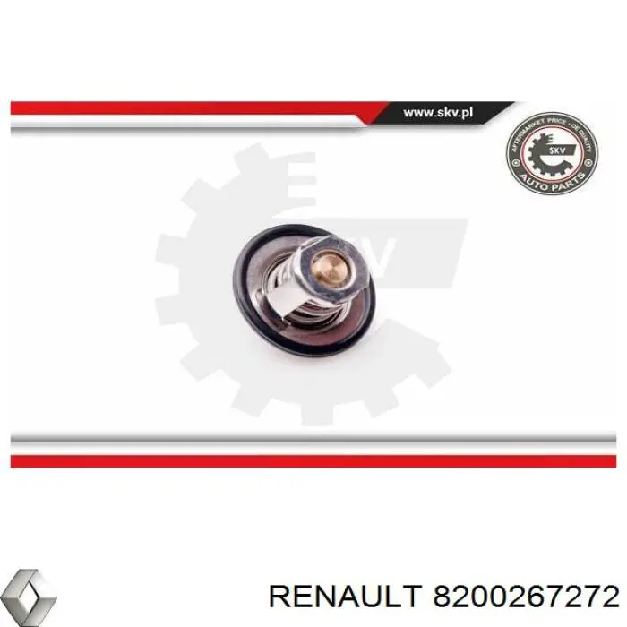 Uszczelka termostatu Renault (RVI) 8200267272 cena, od 2,22 USD