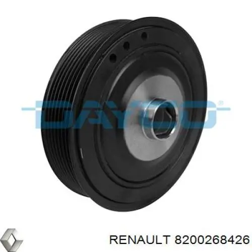Koło pasowe wału korbowego 8200268426 Renault (RVI)