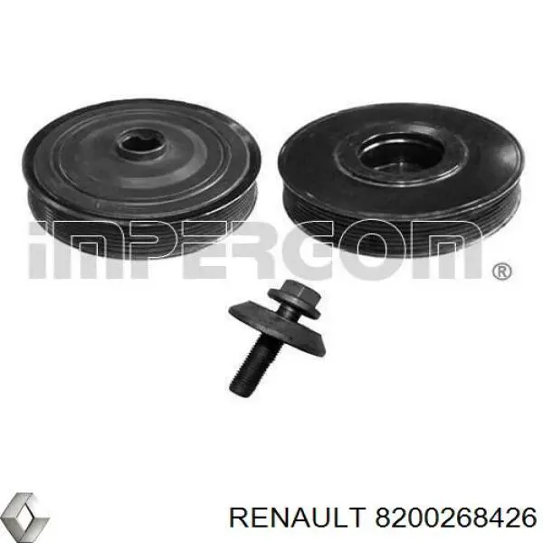 Koło pasowe wału korbowego Renault (RVI) 8200268426 cena, od 68,37 USD