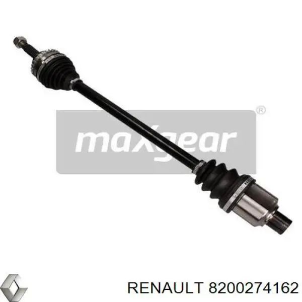 Półoś napędowa przednia prawa 8200274162 Renault (RVI)