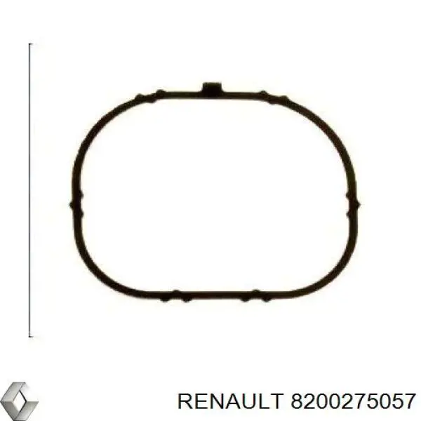 8200275057 Renault (RVI) Uszczelka kolektora ssącego górna