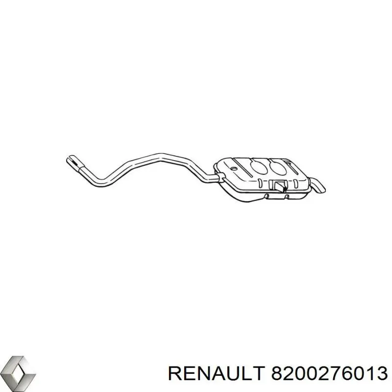 Tłumik, tylna część Renault (RVI) 8200276013 cena, od 94,99 USD