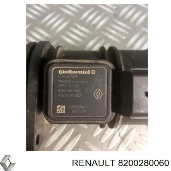 Czujnik przepływu powietrza, przepływomierz powietrza M.A.F. Renault (RVI) 8200280060 cena, od 51,28 USD