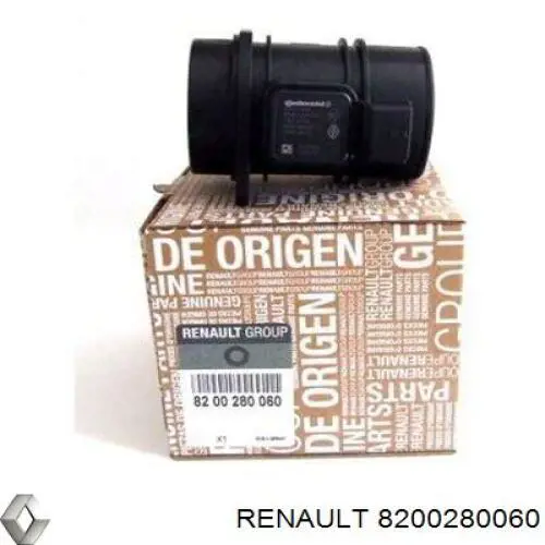 Czujnik przepływu powietrza, przepływomierz powietrza M.A.F. Renault (RVI) 8200280060