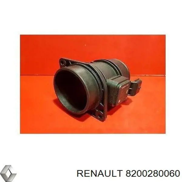 Do koszyka 8200280060 Renault (RVI) Czujnik przepływu powietrza, przepływomierz powietrza M.A.F.