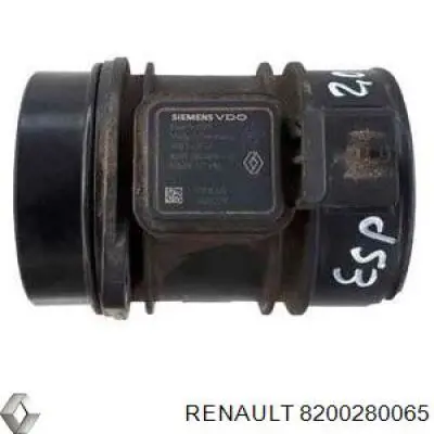 Czujnik przepływu powietrza, przepływomierz powietrza M.A.F. Renault (RVI) 8200280065 cena, od 57,89 USD