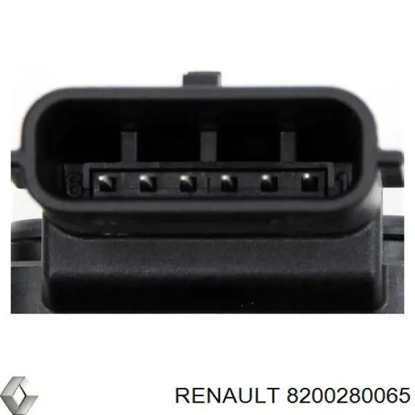 Do koszyka 8200280065 Renault (RVI) Czujnik przepływu powietrza, przepływomierz powietrza M.A.F.