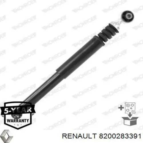 Do koszyka 8200283391 Renault (RVI) Amortyzator tylny