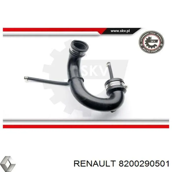 Króciec powietrza, wylot z turbiny (doładowanie) Renault (RVI) 8200290501