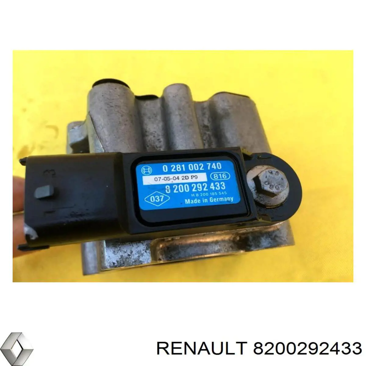 8200292433 Renault (RVI) Czujnik ciśnienia w kolektorze ssącym, MAP