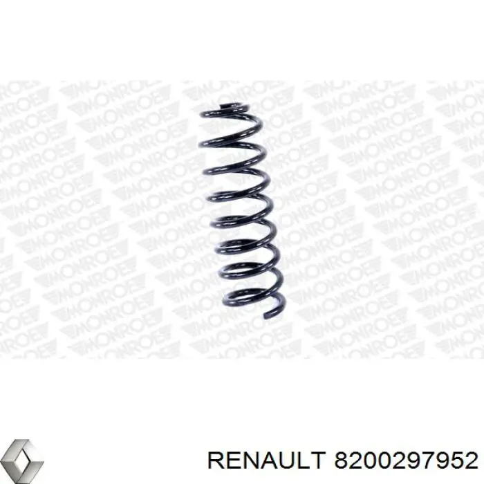 Sprężyna tylna Renault (RVI) 8200297952 cena, od 25,38 USD