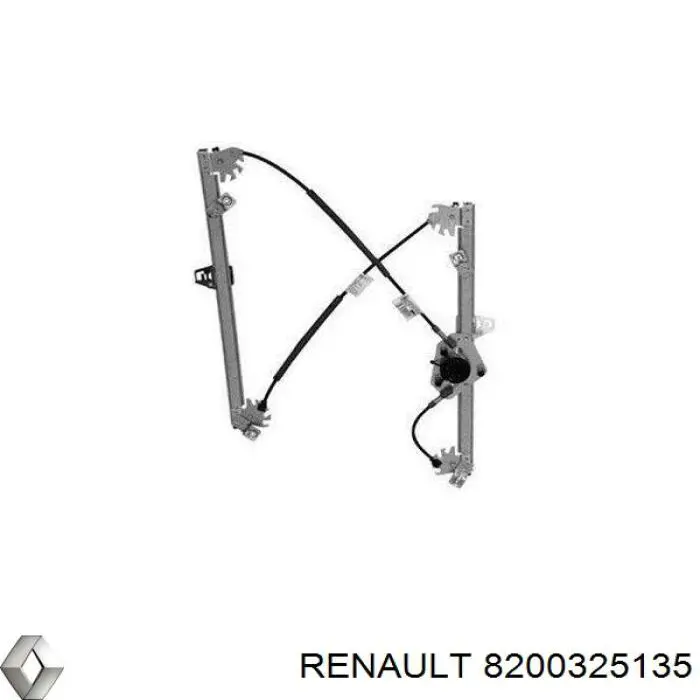 Do koszyka 8200325135 Renault (RVI) Mechanizm podnoszenia szyby drzwi przednich prawych