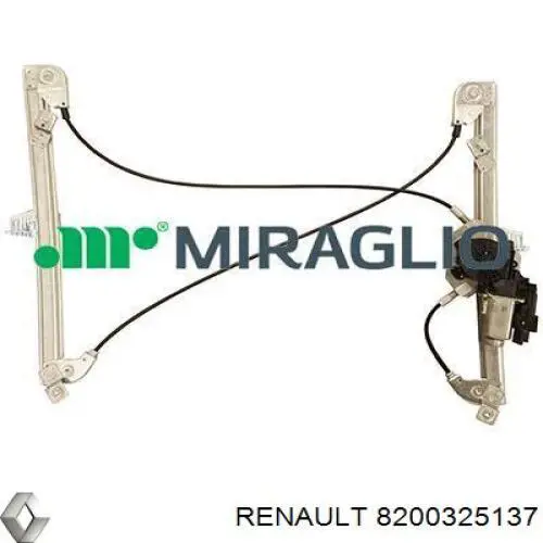 Mechanizm podnoszenia szyby drzwi przednich prawych Renault (RVI) 8200325137 cena, od 47,68 USD