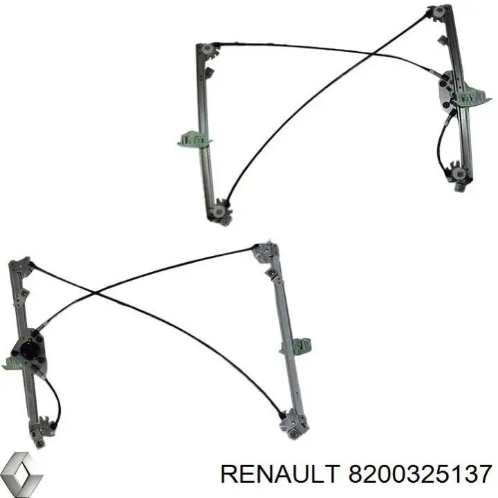 Do koszyka 8200325137 Renault (RVI) Mechanizm podnoszenia szyby drzwi przednich prawych