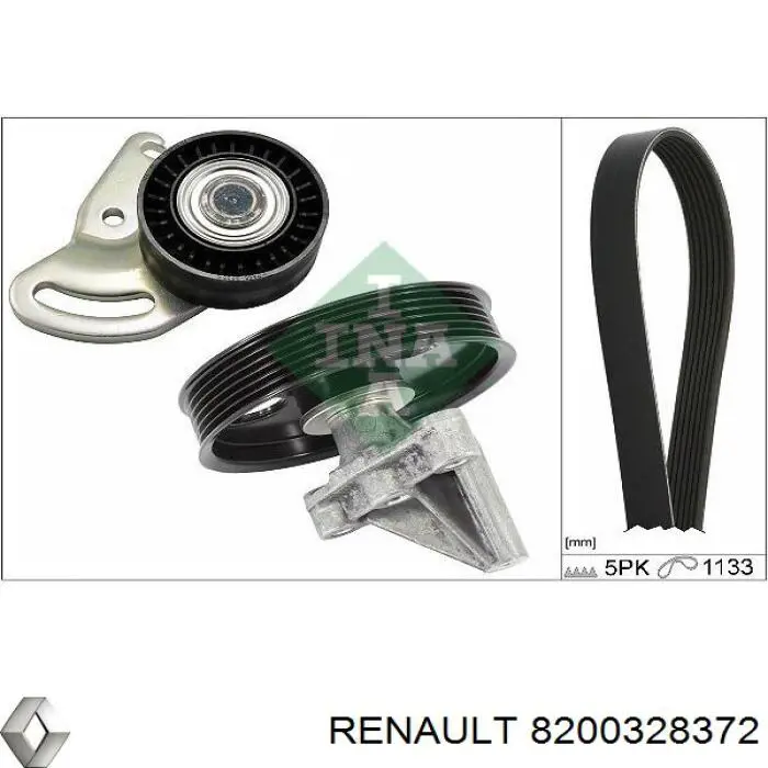 8200328372 Renault (RVI) Rolka napinacza paska napędowego