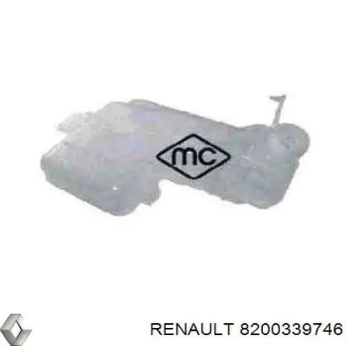 Zbiorniczek wyrównawczy układu chłodzenia Renault (RVI) 8200339746 cena, od 49,17 USD