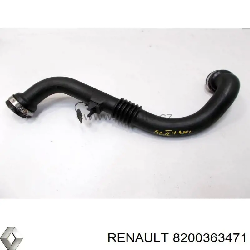 Przewód (króciec) intercoolera Renault (RVI) 8200363471 cena, od 35,46 USD