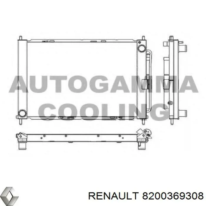 Do koszyka 8200369308 Renault (RVI) Chłodnica klimatyzacji