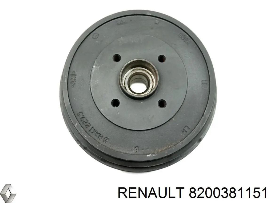 Bęben hamulcowy tylny Renault (RVI) 8200381151 cena, od 61,97 USD