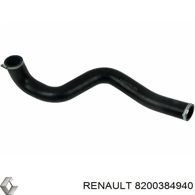 Do koszyka 8200384940 Renault (RVI) Przewód (króciec) intercoolera
