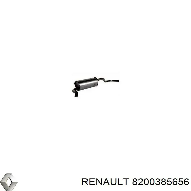 Do koszyka Tłumik, tylna część Renault Clio III BR01, CR01