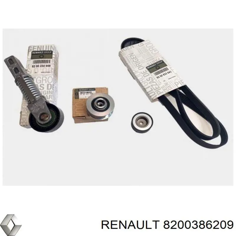 Do koszyka 8200386209 Renault (RVI) Koło pasowe wału korbowego