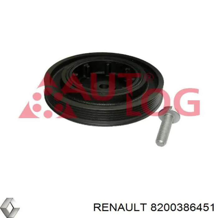 Koło pasowe wału korbowego Renault (RVI) 8200386451 cena, od 47,84 USD