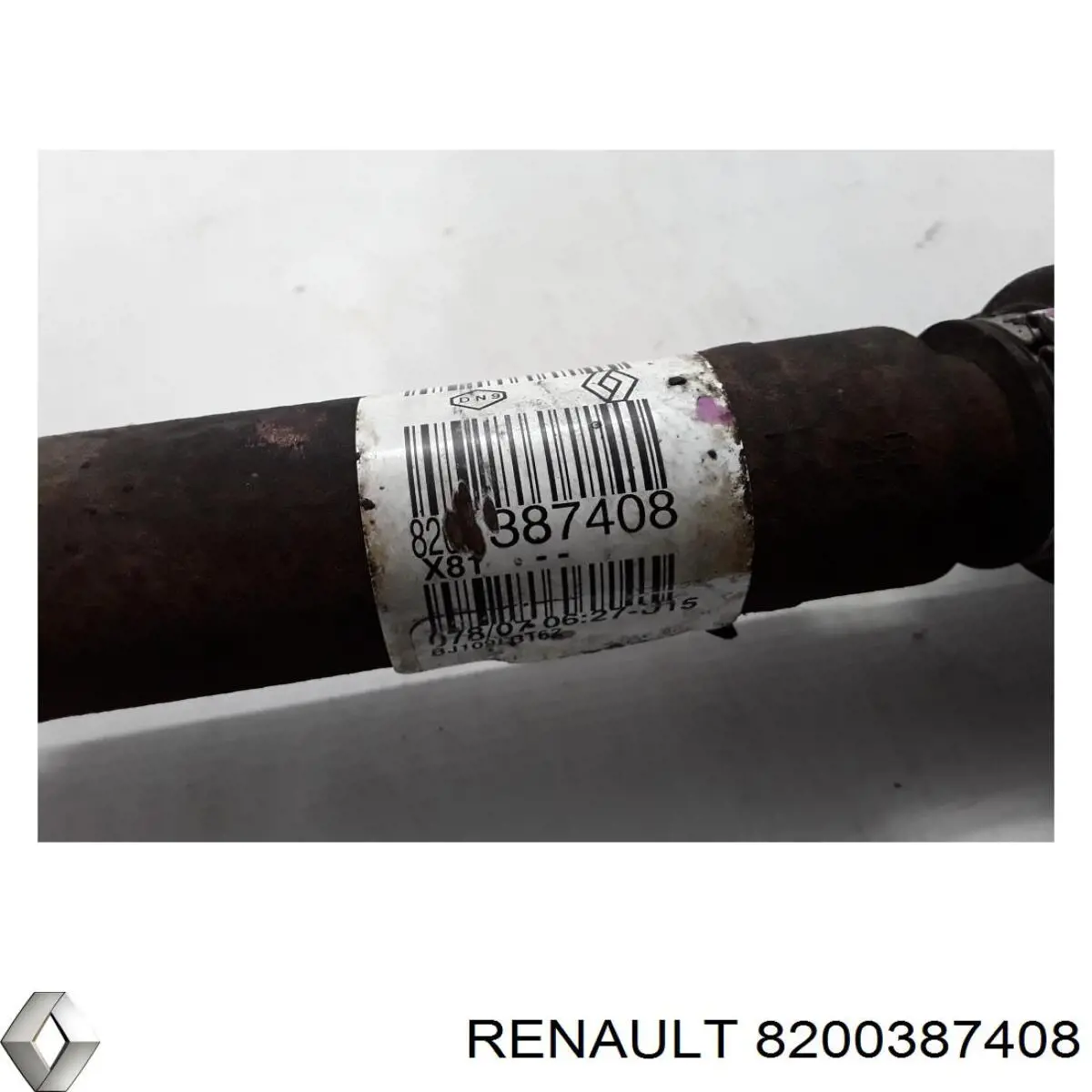 Do koszyka 8200387408 Renault (RVI) Półoś napędowa przednia lewa