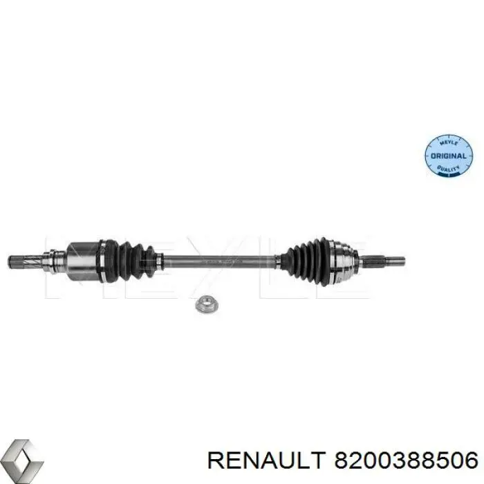 Półoś napędowa przednia lewa Renault (RVI) 8200388506 cena, od 88,53 USD