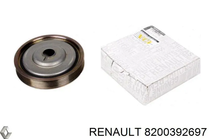 Do koszyka 8200392697 Renault (RVI) Koło pasowe wału korbowego